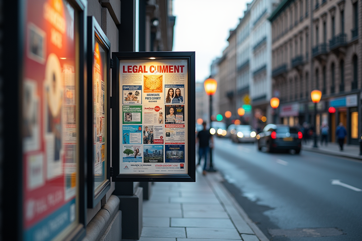 Règles de pose d’affiches : zones autorisées et restrictions légales